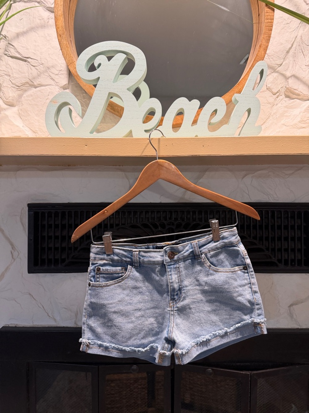 Lucky Brand Light Wash Denim Cutoff Shorts